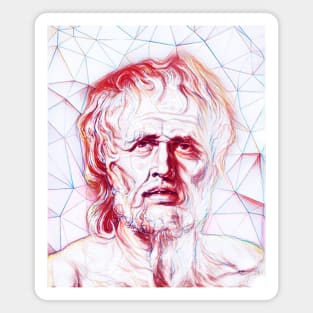 Lucius Annaeus Seneca Portrait | Lucius Annaeus Seneca Artwork | Line Art Magnet